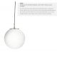 Pendule, Lustre suspendate - Lustra / Pendul design modern 25cm Atom silver / opal