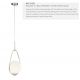 Pendule, Lustre suspendate - Lustra / Pendul design modern Avalon silver / opal