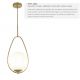Pendule, Lustre suspendate - Lustra / Pendul design modern Avalon auriu / opal