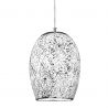 Pendul design modern Crackle alb mozaic