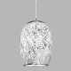 Pendule, Lustre suspendate - Pendul design modern Crackle alb mozaic