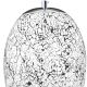 Pendule, Lustre suspendate - Pendul design modern Crackle alb mozaic