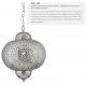 Pendule, Lustre suspendate - Lustra / Pendul design rustic Fretwork nickel