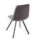 Seturi scaune, HoReCa - Set de 4 scaune industrial retro Amsterdam, catifea gri inchis