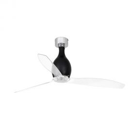 Lustre cu ventilator - Ventilator cu telecomanda ETERFAN MINI negru mat