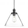 Lustra / Pendul design modern Pyramid negru/clar