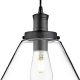Pendule, Lustre suspendate - Lustra / Pendul design modern Pyramid negru/clar
