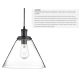 Pendule, Lustre suspendate - Lustra / Pendul design modern Pyramid negru/clar