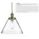 Pendule, Lustre suspendate - Lustra / Pendul design modern Pyramid alama antic / clar