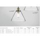 Pendule, Lustre suspendate - Lustra / Pendul design modern Pyramid alama antic / clar