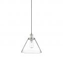 Lustra / Pendul design modern Pyramid argintiu / clar