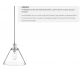 Pendule, Lustre suspendate - Lustra / Pendul design modern Pyramid argintiu / clar