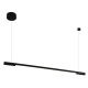 Pendule, Lustre suspendate - Lustra LED liniara, suspendata Organic 100cm, negru