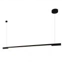 Lustra LED liniara, suspendata Organic 150cm, negru