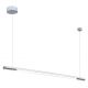Pendule, Lustre suspendate - Lustra LED liniara, suspendata Organic 100cm, crom