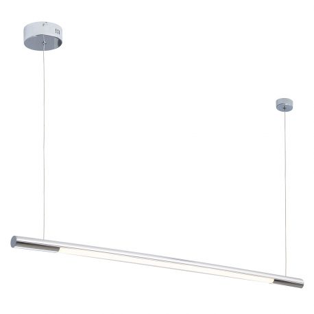 Pendule, Lustre suspendate - Lustra LED liniara, suspendata Organic 100cm, crom