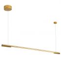 Lustra LED liniara, suspendata Organic 100cm, auriu