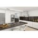 Pendule, Lustre suspendate - Lustra LED liniara, suspendata Organic 150cm, auriu