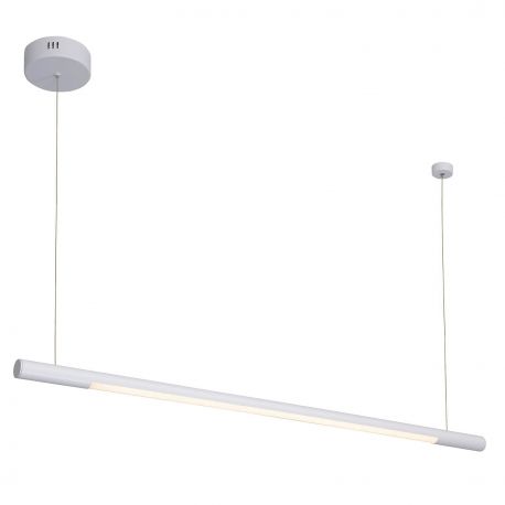 Pendule, Lustre suspendate - Lustra LED liniara, suspendata Organic 150cm, alb