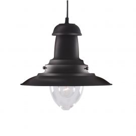 Pendule, Lustre suspendate - Lustra / Pendul stil industrial Fisherman negru