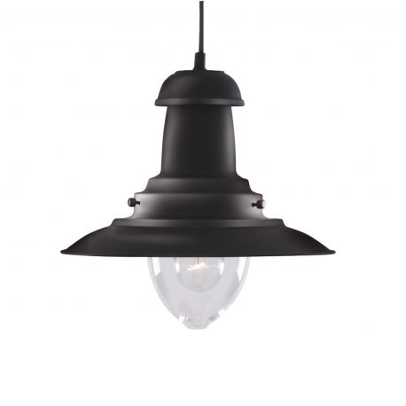 Pendule, Lustre suspendate - Lustra / Pendul stil industrial Fisherman negru