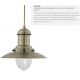 Pendule, Lustre suspendate - Lustra / Pendul stil industrial Fisherman alama antic
