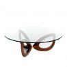 Masuta de cafea eleganta design LUX Walnut, 120cm