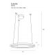 Candelabre, Lustre - Lustra LED dimabila design minimalist Luxury, 110cm