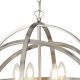 Candelabre, Lustre - Lustra suspendata stil traditional Orbit argintiu satin