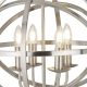 Candelabre, Lustre - Lustra suspendata stil traditional Orbit argintiu satin