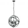 Lustra suspendata stil traditional Orbit negru