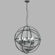 Candelabre, Lustre - Lustra suspendata stil traditional Orbit negru