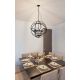 Candelabre, Lustre - Lustra suspendata stil traditional Orbit negru