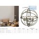 Candelabre, Lustre - Lustra suspendata stil traditional Orbit argintiu satin