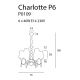 Candelabre, Lustre - Candelabru elegant cu 6 brate Charlotte