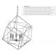Candelabre, Lustre - Lustra moderna design geometric Cube 5L crom