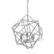Lustra moderna design geometric Cube 3L crom