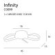 Lustre aplicate - Lustra aplicata LED design modern INFINITY