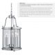 Pendule, Lustre suspendate - Lustra stil traditional Victorian 3L crom