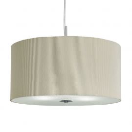 Pendule, Lustre suspendate - Lustra eleganta design clasic Drum Pleat crem