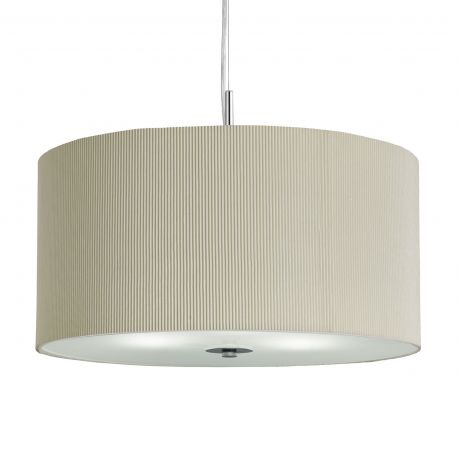 Pendule, Lustre suspendate - Lustra eleganta design clasic Drum Pleat crem
