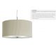 Pendule, Lustre suspendate - Lustra eleganta design clasic Drum Pleat crem