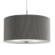 Pendule, Lustre suspendate - Lustra eleganta design clasic Drum Pleat argintiu