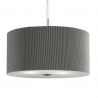 Lustra eleganta design clasic Drum Pleat argintiu