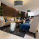 Pendule, Lustre suspendate - Lustra eleganta design clasic Drum Pleat argintiu
