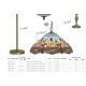Lustre aplicate - Lustra clasica sticla tiffany New York 2L