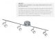 Iluminat pentru baie - Plafoniera LED directionabila pentru baie IP44 Bubbles 4L