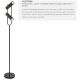 Lampadare - Lampa de podea minimalista design modern Telescope Black