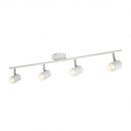 Plafoniere cu spoturi, Spoturi aplicate - Lustra LED cu 4 spoturi directionabile Rollo alba