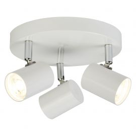 Plafoniere cu spoturi, Spoturi aplicate - Plafoniera LED cu 3 spoturi directionabile Rollo alba
